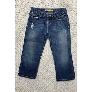 Buckle BKE Hannah Jean Capri  Womens Tag 26 Blue Denim ‎ 5 Pockets Cotton